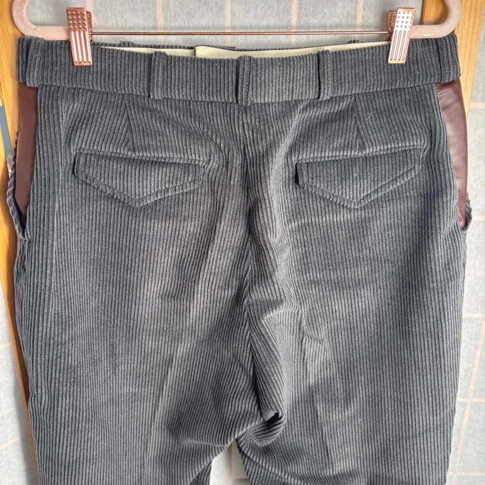 VTG‎ LL Bean Teska Comfort Cord Wool Blend Trouser Gray Hunting Pant Eng 33x19